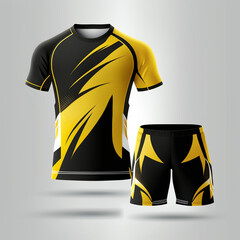 Sportswear design template mock-up uniform