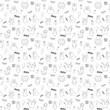 © saint_antonio - Cute monsters seamless pattern. Cartoon monsters background. Vector illustration