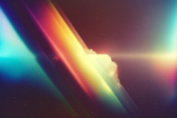 Wall Mural - film dust light leaks overlay: vintage style lens flares, dusty coloured effects for artistic photo 