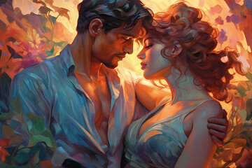 romance fantasy historical art nouveau style