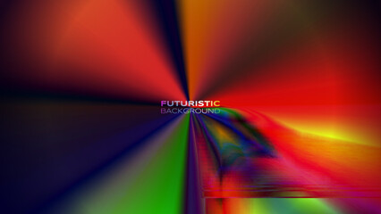 Wall Mural - Abstract futuristic banner retro forge vibrant back to the future theme background