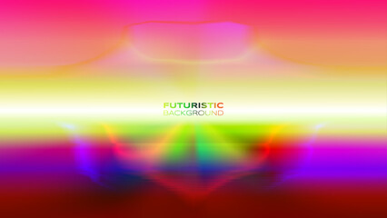 Wall Mural - Gradient futuristic banner retro focus squad vibrant back to the future theme background