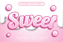 Sweet 3d Text Effect And Editable Text Effect