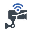 Wireless security camera icon