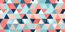 Geometric Pattern Of Triangles , Seamless Pattern Texture Background.