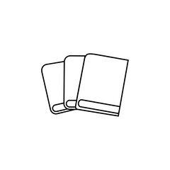 Fototapete - Book vector icon. notebook illustration sign. documents symbol or logo.