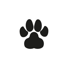 Dog Paw Vector Footprint Icon French Bulldog Cartoon Character Symbol Illustration Doodle Design