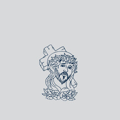 THESE HIGH QUALITY JESUS VECTOR FOR USING VARIOUS TYPES OF DESIGN WORKS LIKE T-SHIRT, LOGO, TATTOO AND HOME WALL DESIGN