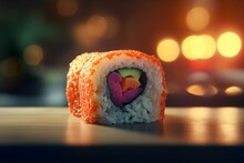 Heart Shaped Sushi. Generate Ai