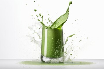 Poster - Splash green juice. Generate Ai