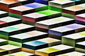 Wall Mural - colorful abstract mosaic with a rough texture background. colored square pattern background. picture