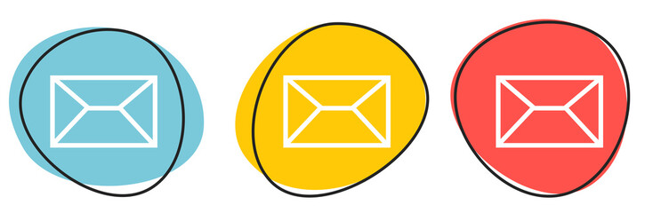 Button Banner für Website oder Business: Newsletter oder Brief