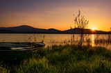 Fototapeta  - Jezioro zachód słońca