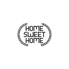 Sticker - Home sweet home icon isolated on transparent background