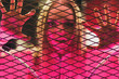 canvas print picture - Frau in Pink wunderschön Geschminkt ukrainerin Blaue Augen Rosa Lippen Blondes Haar Poledancerin Pole