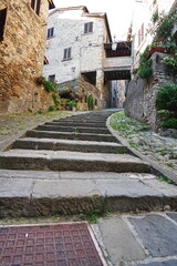 Wall Mural - Glimpse of the medieval old town of Anghiari, Tuscany, Italy