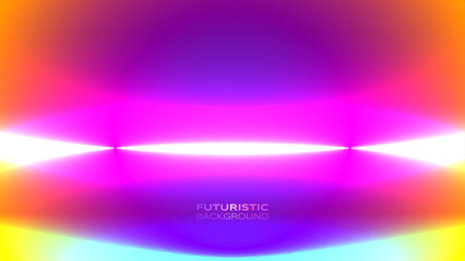 Wall Mural - Gradient futuristic banner aura charge retro vibrant back to the future theme background