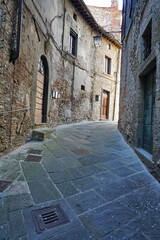 Poster - Glimpse of the medieval old town of Anghiari, Tuscany, Italy