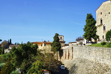 Poster - Medieval walls of the village of Anghiari, Tuscany, Italy