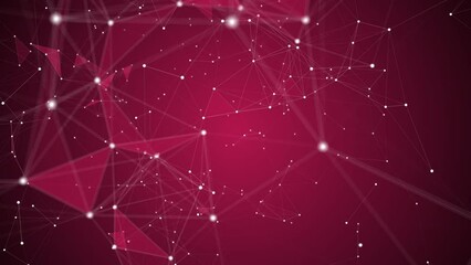 Poster - abstract illustration background motion transformation with flickering light on plexus pattern of fu