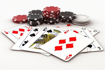 Poster - black jack isolated on white background. AI generated