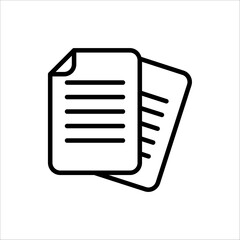 Copy or duplicate content icon in line style design for website design, app, UI. vector illustration on white background