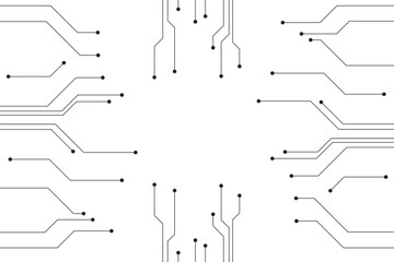 Wall Mural - Abstract futuristic circuit board Illustration, Circuit board with various technology elements. Circuit board pattern for technology background. Vector illustration