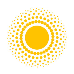 Wall Mural - abstract sun icon illustration