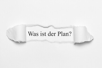 Poster - Was ist der Plan?	