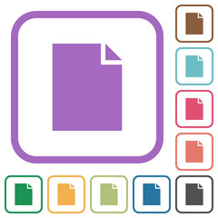 Sticker - Empty document sheet solid simple icons