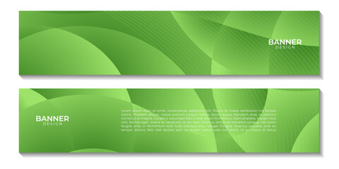 Wall Mural - abstract vector green organic banners background for business