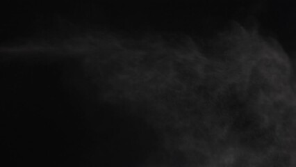 Wall Mural - steam abstract white smoke or smog on a black background