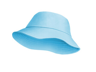 Canvas Print - blue bucket hat PNG transparent