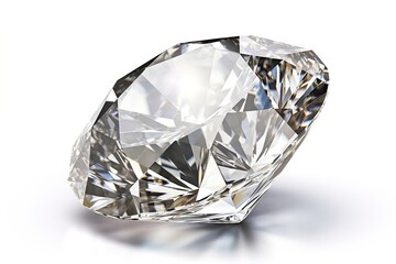 Poster - diamond isolated on white background. AI generated