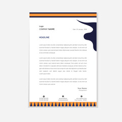  letterhead flyer corporate official minimal creative abstract professional informative newsletter design 