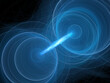© sakkmesterke - Blue glowing quantum correlation