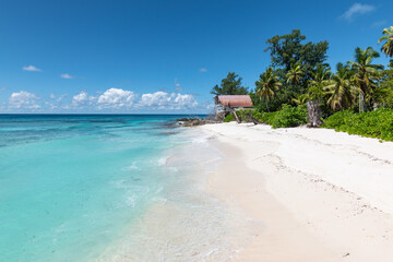 Wall Mural - Stunning beach on Remire Island, Outer Islands, Seychelles.