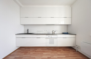 Canvas Print - modern kitchen interior in minimalism style