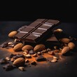 Cocoa powder, Dark chocolate with nuts 