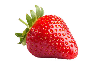 Wall Mural - Strawberry on Transparent Background. AI