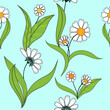 Vector flowers. Decorative composition. Floral motifs. Seamless pattern. Use printed materials, signs, objects, websites, maps, posters, flyers.