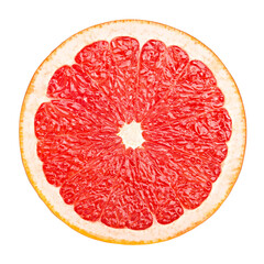 Wall Mural - grapefruit isolated on white background, full depth of field