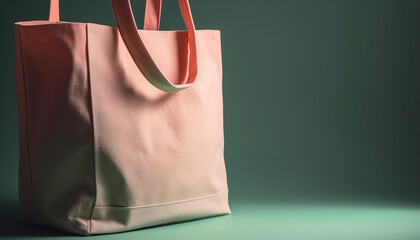 Canvas Print - Luxury gift bag carries elegance and style generated by AI