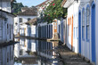 Paraty Brazil street  over the water