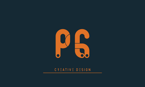 Alphabet letters Modern Creative logo PC , CP