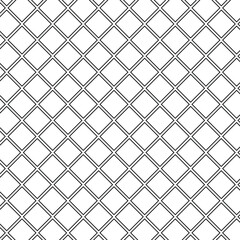Poster - abstract seamless black square line pattern art.