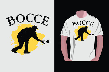 Bocce ball t-shirt design, Bocce typography t-shirt design