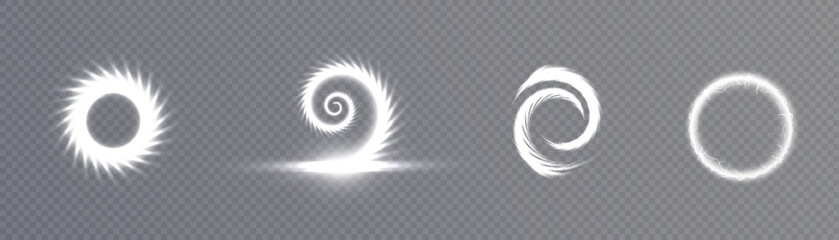 Poster - Light white Twirl. Curve light effect of white line. Abstract luxury white light vector flare semicircle and spark light effect. Luminous white circle. PNG Podium, platform, table.