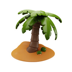 3d palm tree illustration