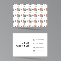 Wall Mural - Business card design. With abstract pattern. Vector element vintage style. illustration EPS10.